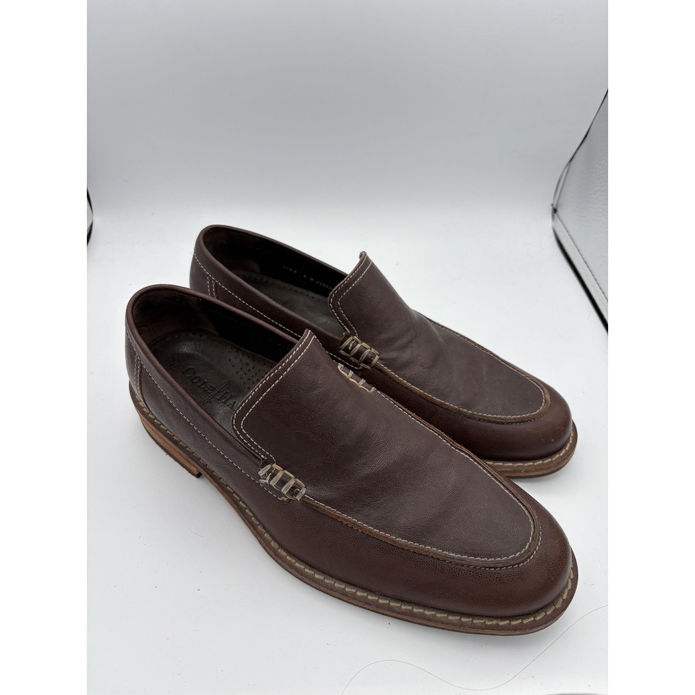 Cole Haan Shoes Mens Size 8 Brown Leather Slip On Oxford Dress Comfort Casual